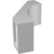 Ekena Millwork 3 1/2-in. W x 6-in. D x 10-in. H Westlake Architectural Grade PVC Knee Brace BRCP035X06X10WTL - alternate 2